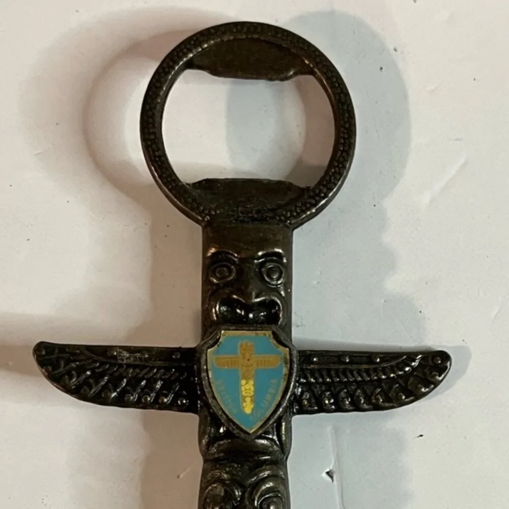 Vintage Totem Pole Souvenir Bottle Opener – British Columbia Collectible
